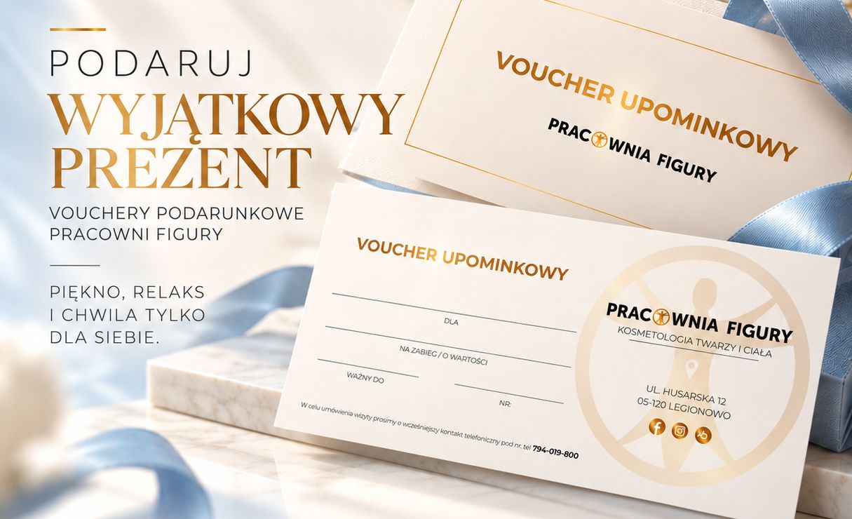 Luksusowy voucher podarunkowy Pracowni Figury - karta podarunkowa Legionowo